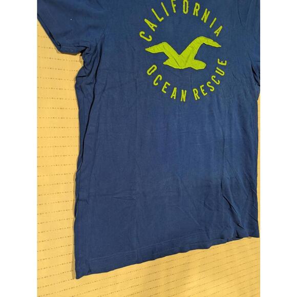 Hollister California Ocean Rescue T-Shirt - Blue Mens XL - Picture 4 of 9